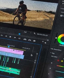 Tela de edição no Premiere Pro